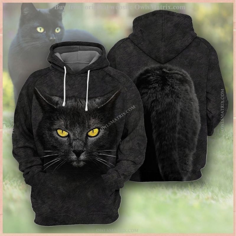 Black Cat 3d all over print hoodie – LIMITED EDITION