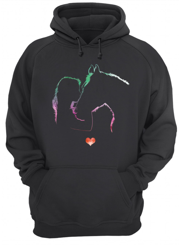 Girl and horse never walk alone all printed 3D hoodie – dnstyles