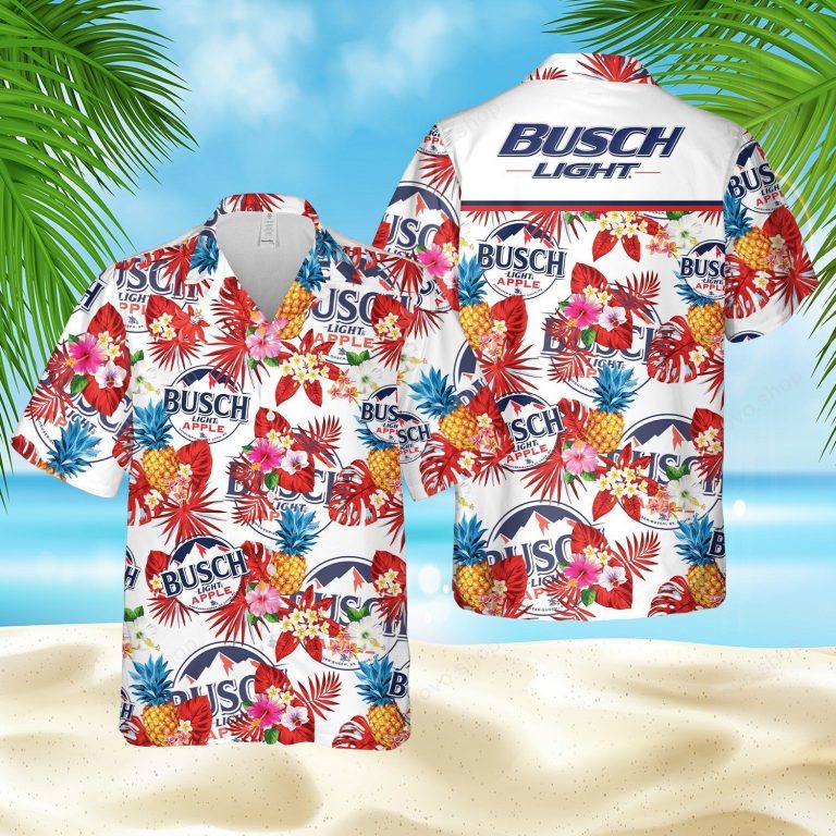 Busch Light Apple pineapple Hawaiian shirt, short (1)