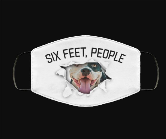 Pitbull six feet people face mask