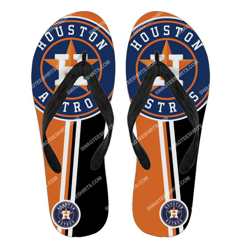 [special edition] the houston astros baseball full printing flip flops – maria