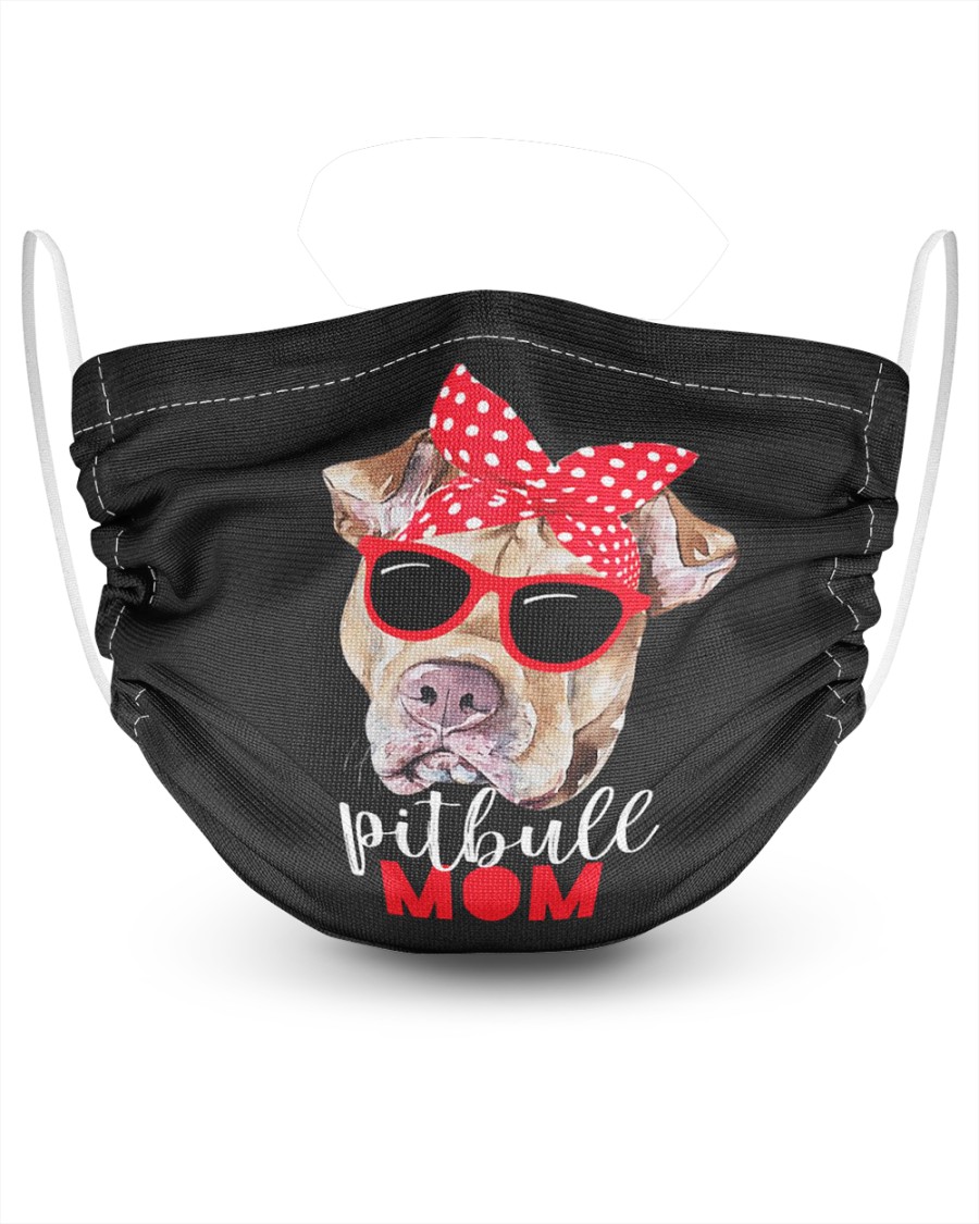 Pitbull mom face mask