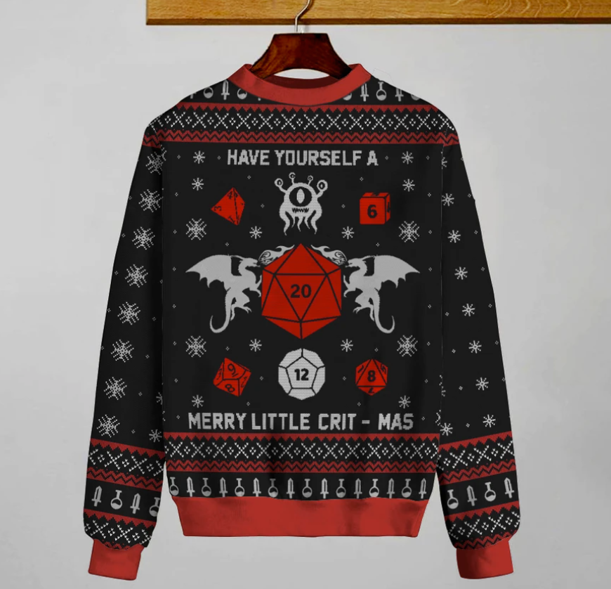 Have yourself a merry little crit-mas ugly sweater – dnstyles