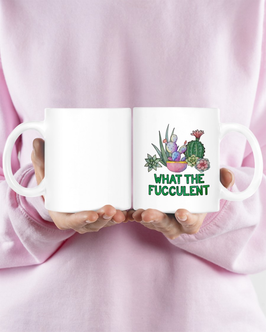 Cactus what the fucculent mug 1