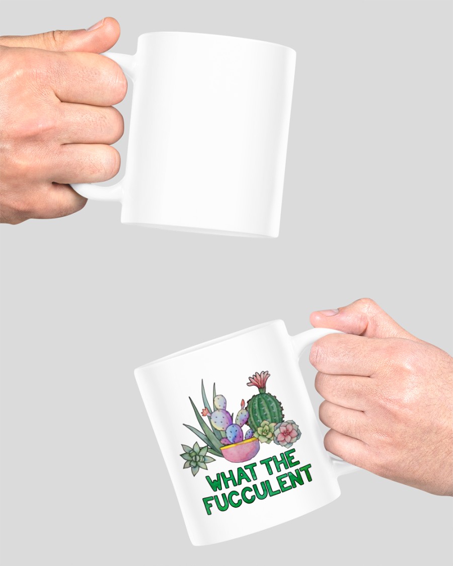Cactus what the fucculent mug 2