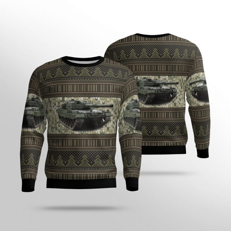 Canadian army leopard 2A4M all over print sweater