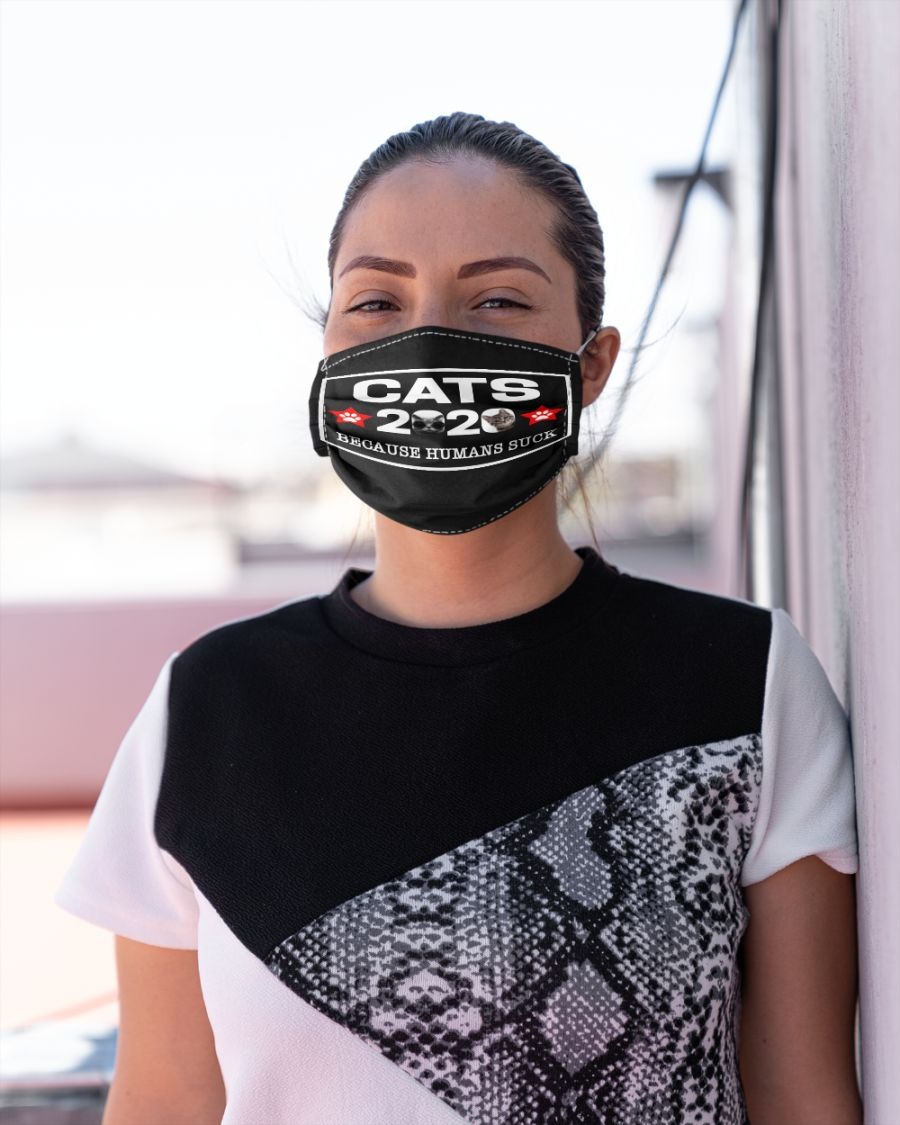 Cat 2020 because humans suck face mask 1