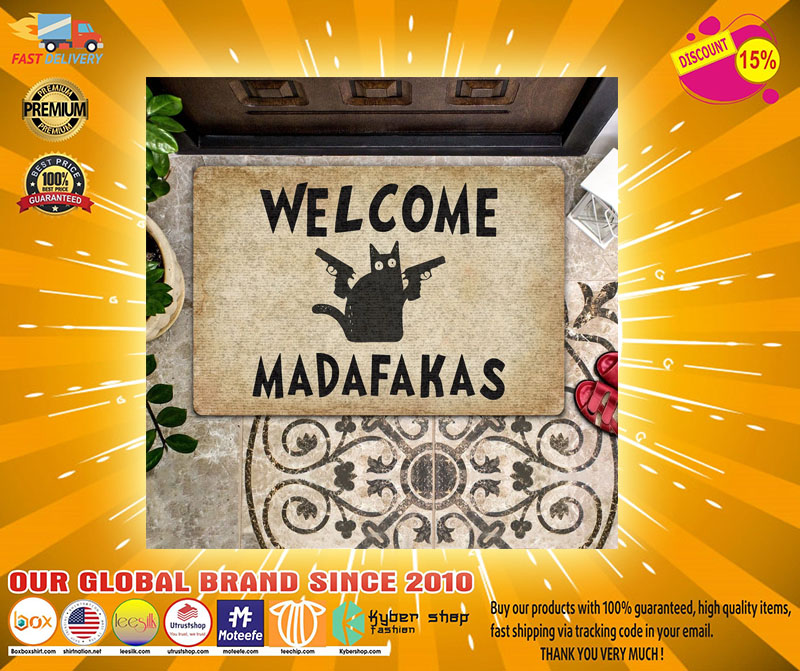 Cat Welcome madafarkas doormat2