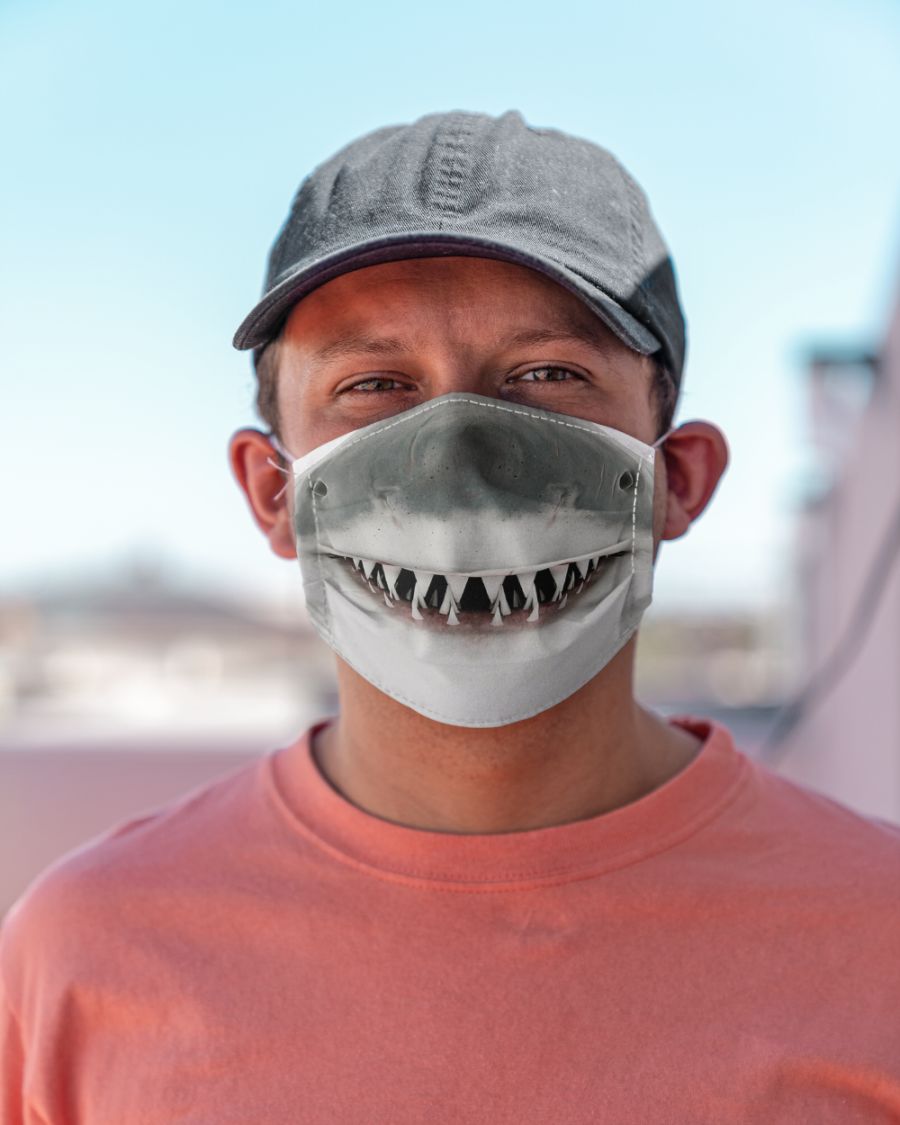 Shark lover face mask - pic 1