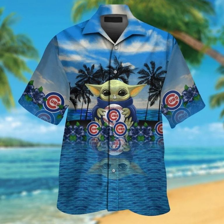 Chicago Cubs And Baby Yoda Hawaiian Shirt, Shorts1