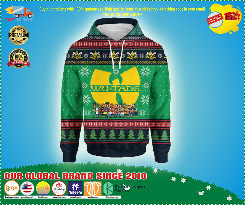 Christmas Wu tang clan 3d full print hoodie and hoodie