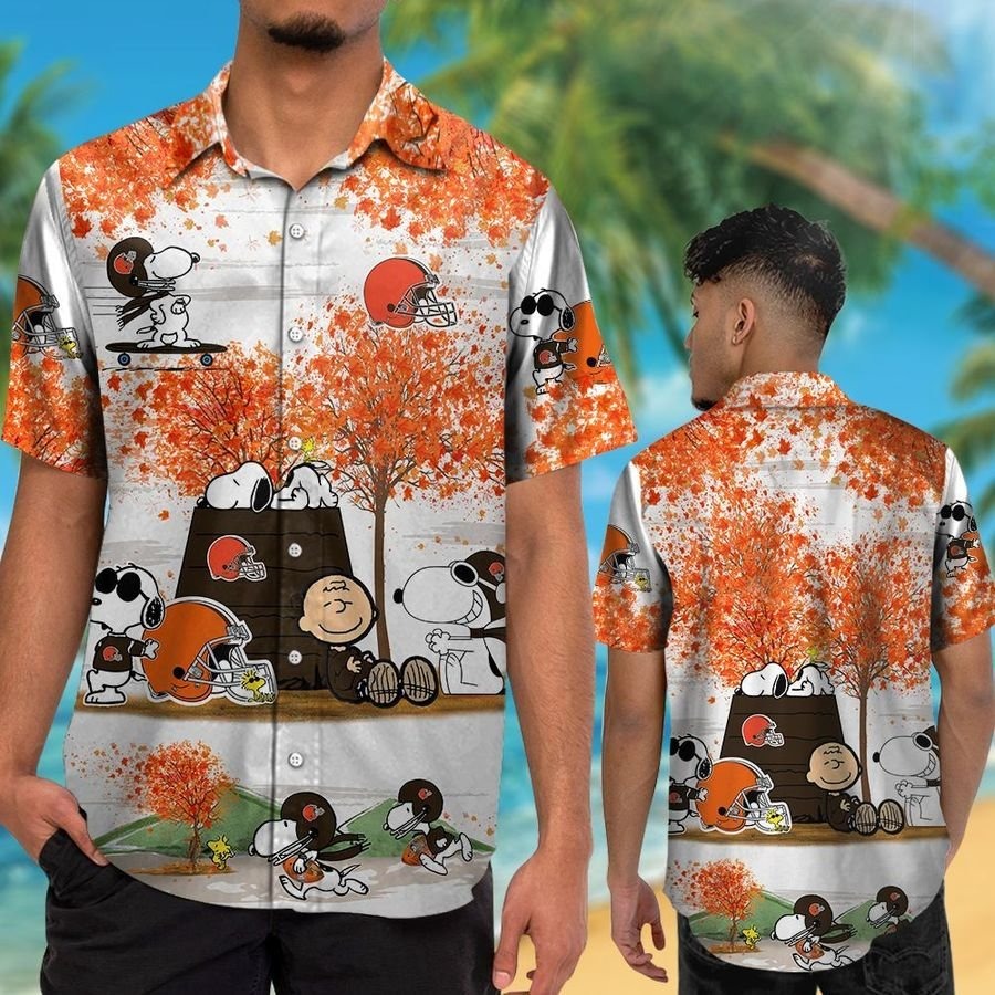 Cleveland Browns Snoopy Autumn Hawaiian Shirt, Shorts – BBS