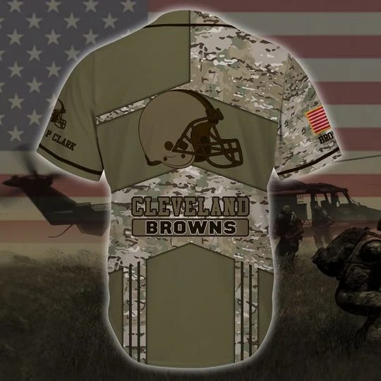 Cleveland Browns camo custom personalized baseball jersey (1)