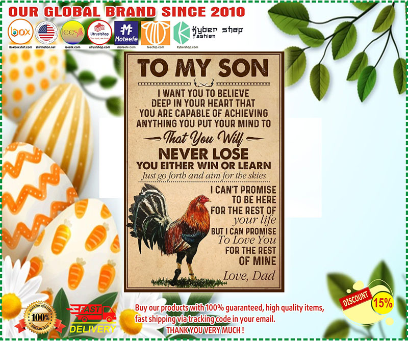 Cock to my son never lose you either win or learn poster52