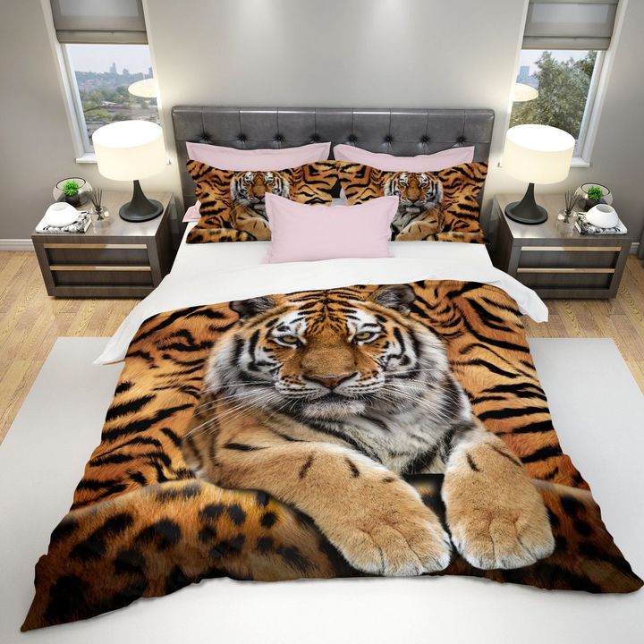 Cool Tiger All Over Print Bedding Set 3