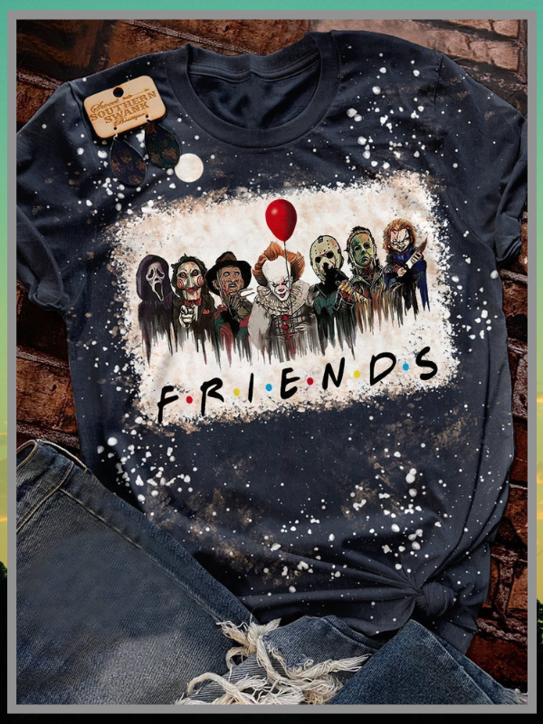 Friends movies Scary Killers Halloween 3d shirt 1