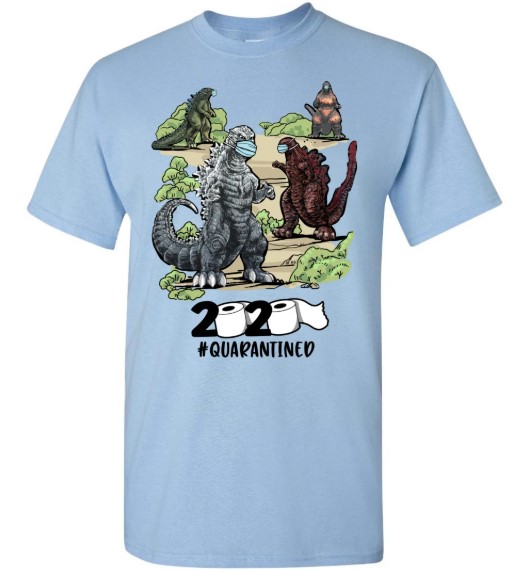 Godzilla 2020 quarantined coronavirus disease classic shirt