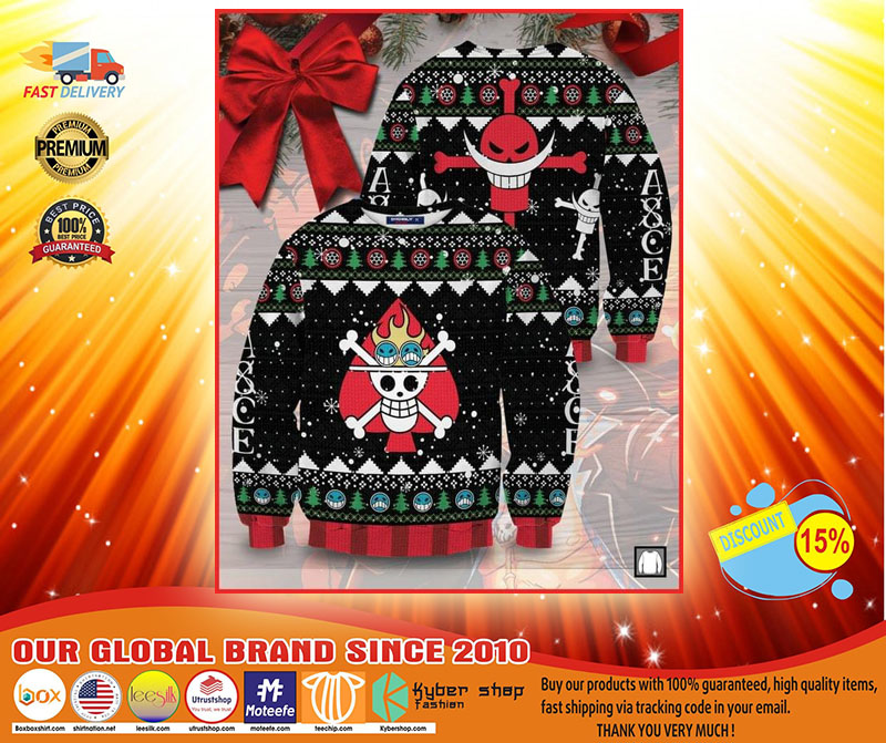 Skull Pirate ugly Christmas sweater3