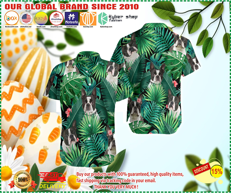 Boston terrier hawaiian shirt 2