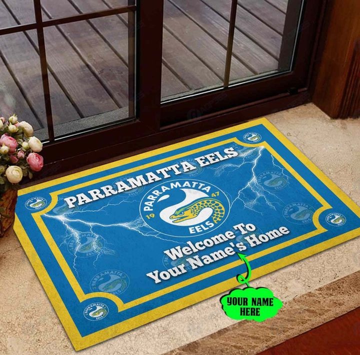 Parramatta Eels Personalized welcome to home Doormat