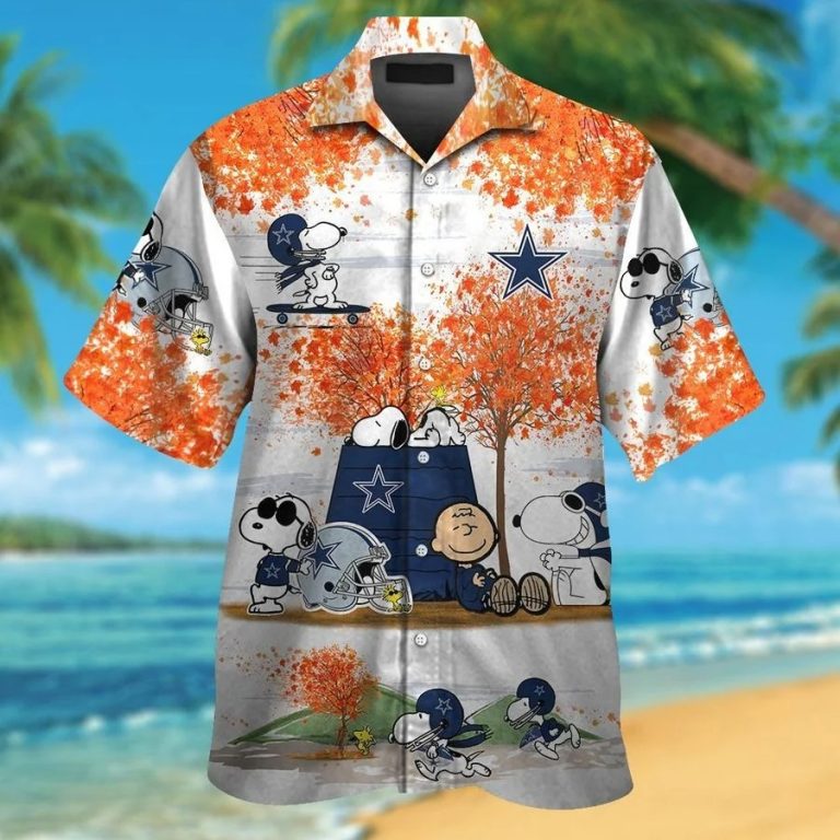 Dallas Cowboys Snoopy Autumn Hawaiian Shirt, Shorts1