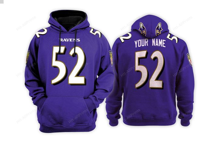 Baltimore ravens custom name hoodie – LIMITED EDITION