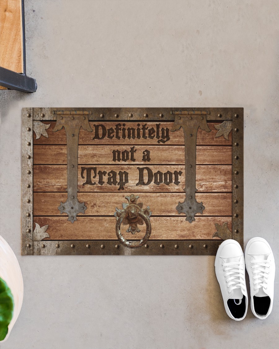Definitely not a trap door doormat