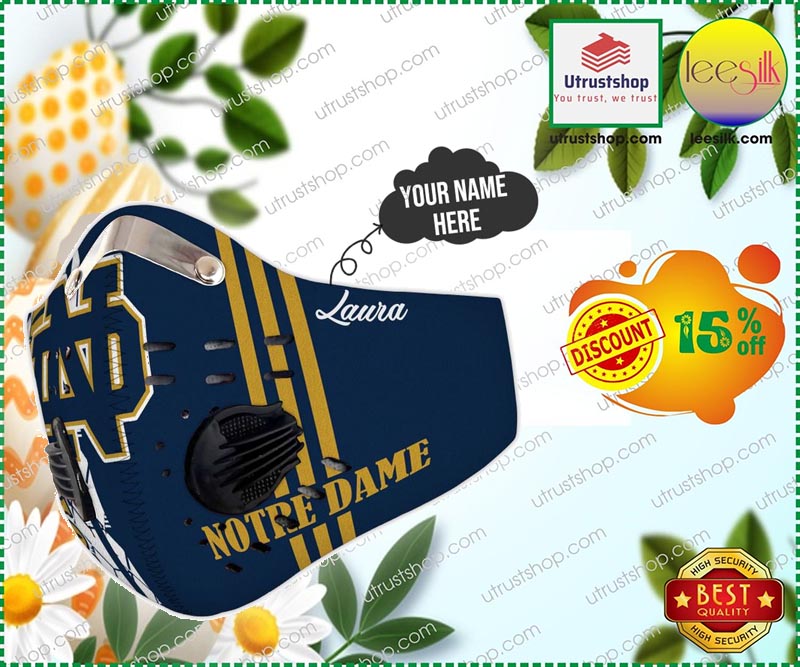 Notre Dame Fighting Irish  custom personalized name face mask - LIMITED EDITION