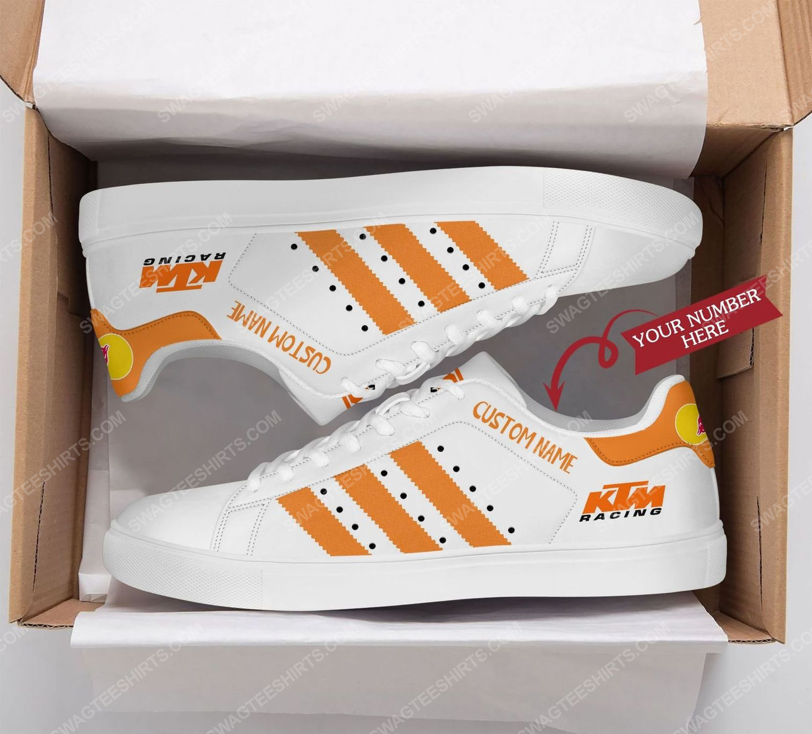 [special edition] Custom ktm factory racing stan smith shoes – Maria