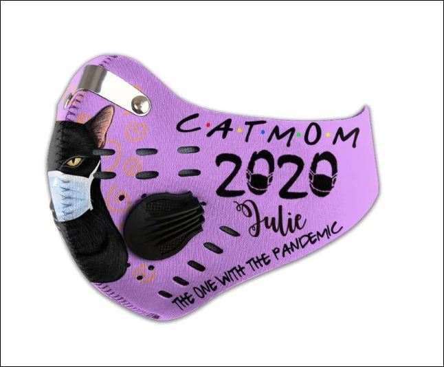 Cat mom 2020 the one with the pandemic activated carbon Pm 2.5 Fm face mask