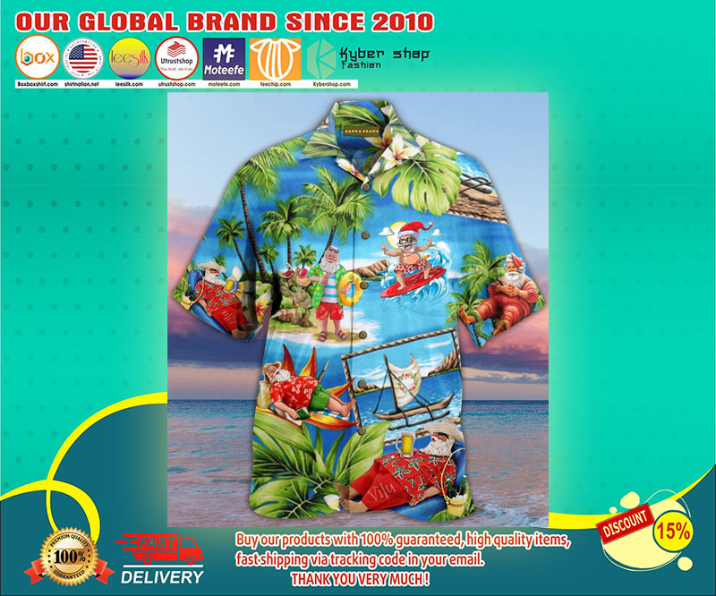 Santa Claus hawaiian shirt 3