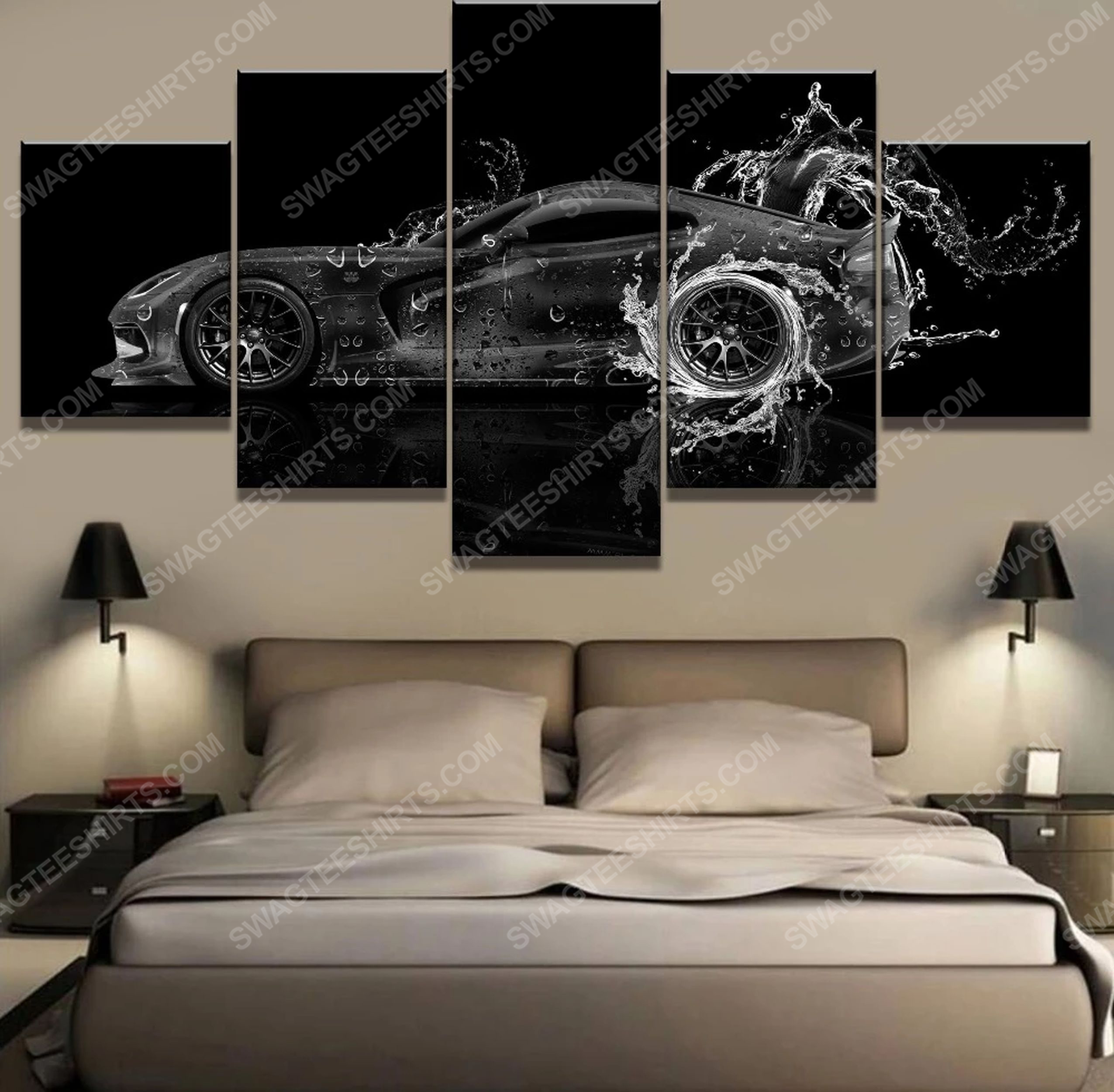 [special edition] Dodge viper water car print painting canvas wall art home decor – maria
