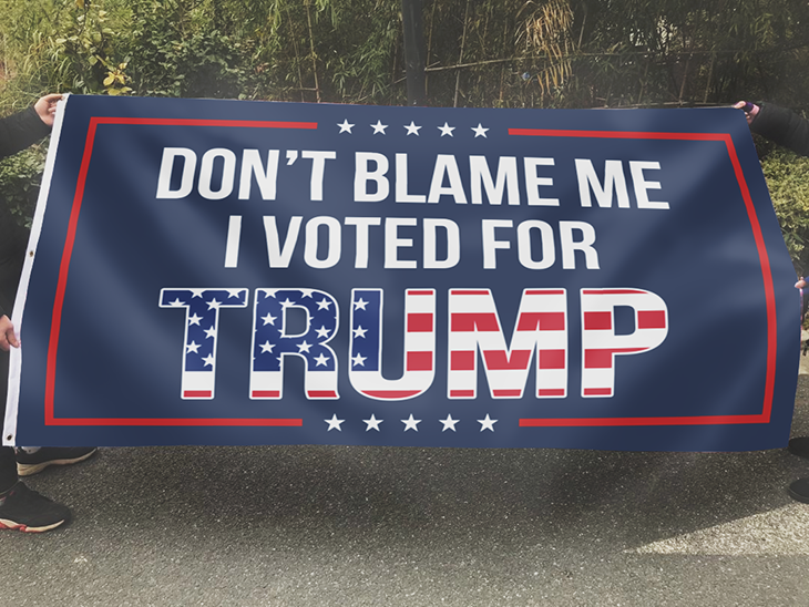 Dont Blame Me I Voted For Trump USA Flag3