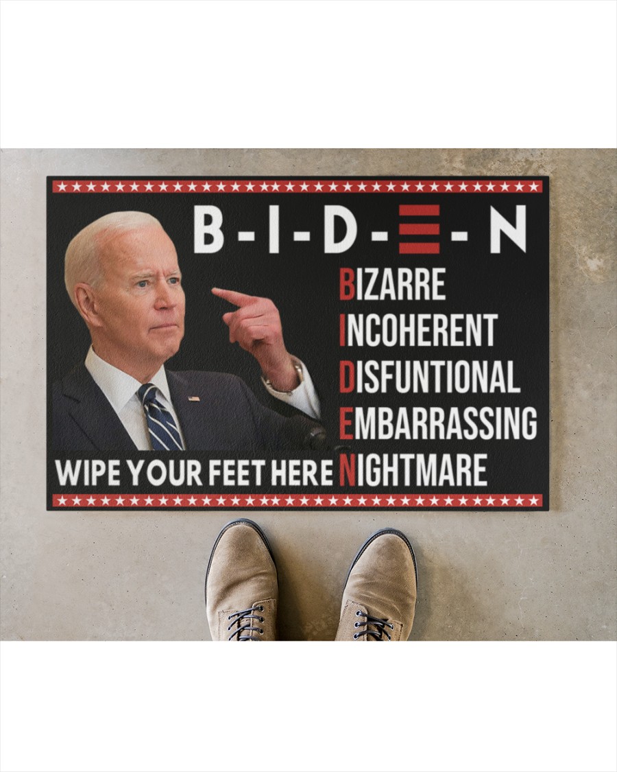 Biden bizarre incoherent disfuntional embarrassing nightmare wipe your feet doormat (4)