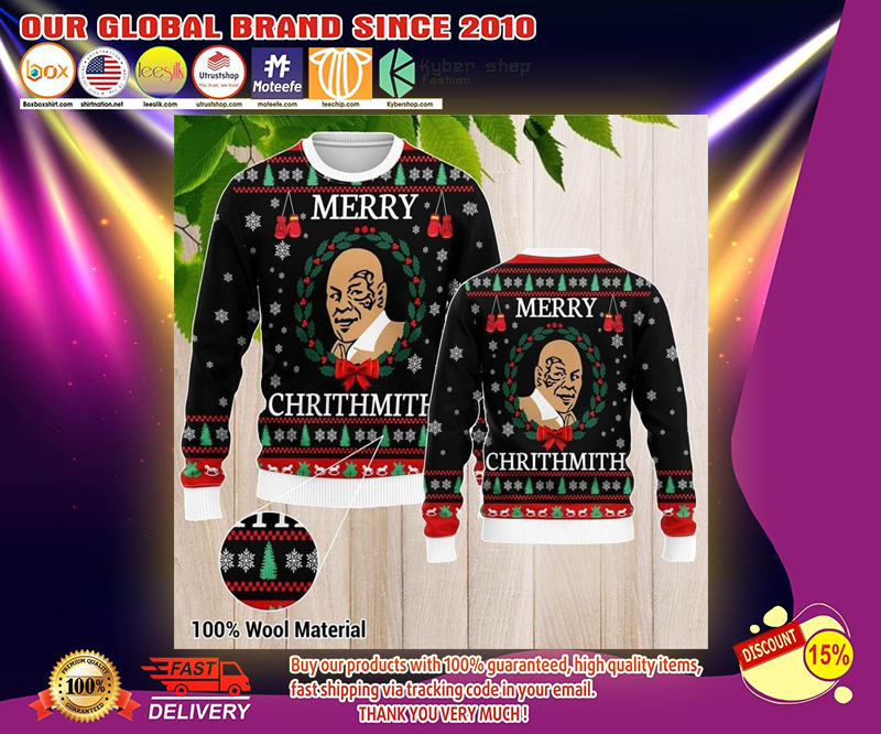 Mike Tyson merry chrithmith sweater 2