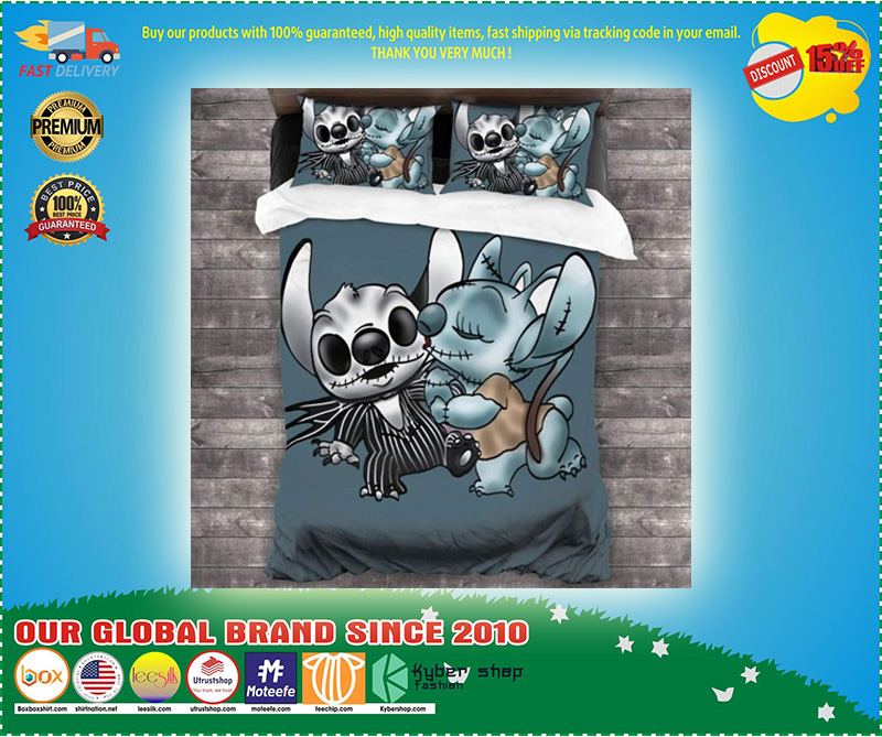 Stitch and angel Nightmare Before Xmas Bedding Set 1