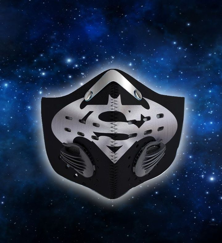 DC comics batman and superman filter activated carbon face mask