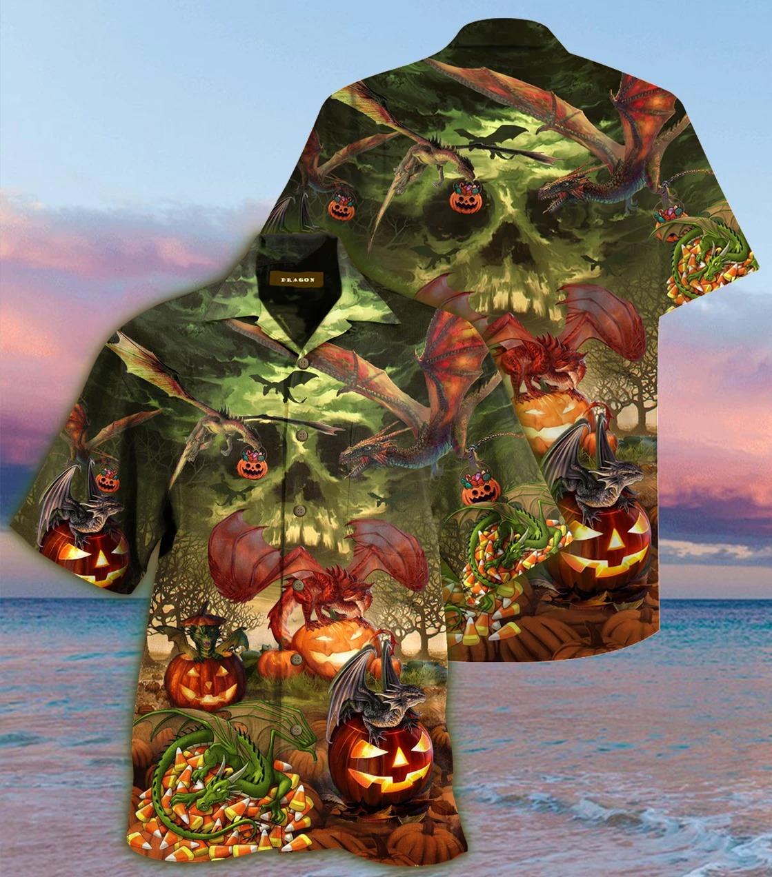 Dragon Halloween Unisex Hawaiian Shirt