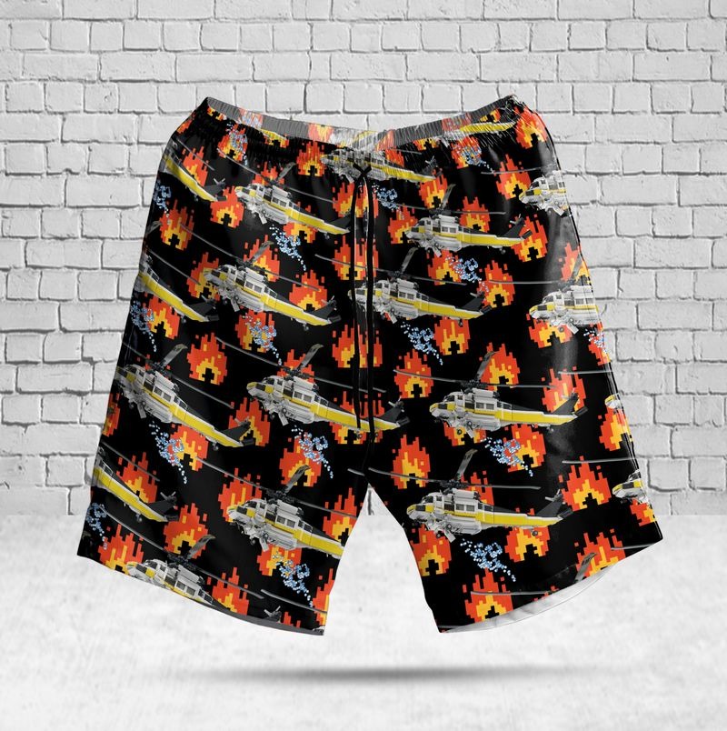 La County Fire S70 Firehawk Hawaiian Shirt And Shorts1