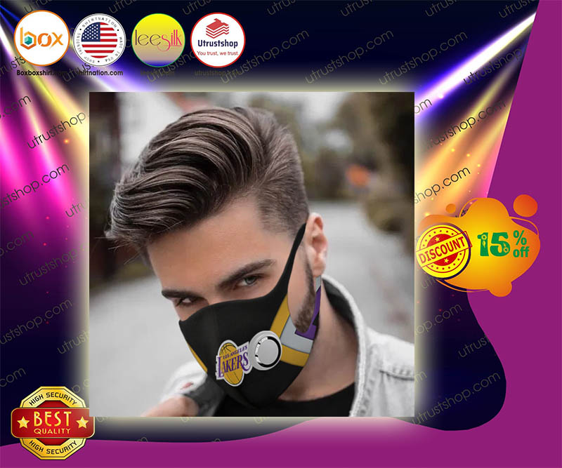 Los Angeles Lakers filter face mask 3