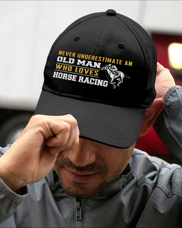 Never Underestimate An Old Man Who Loves House Racing Cap2