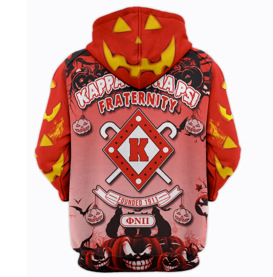 Happy Halloween Kappa Alpha Psi fraternity all over printed 3D hoodie 1