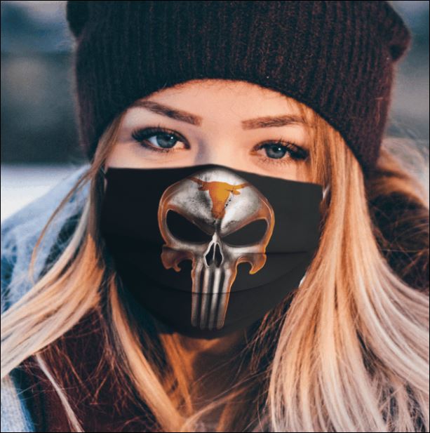 Texas Longhorns The Punisher face mask
