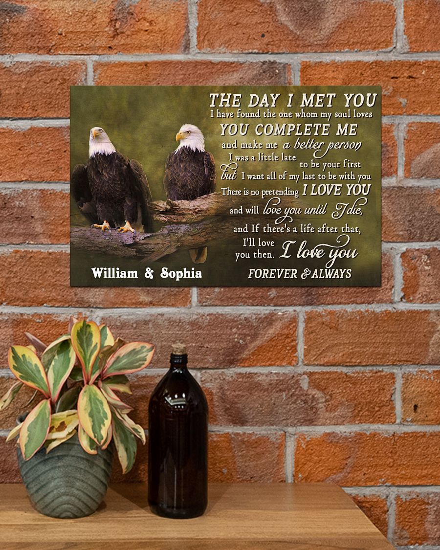 Eagles The day I met you custom name poster 2