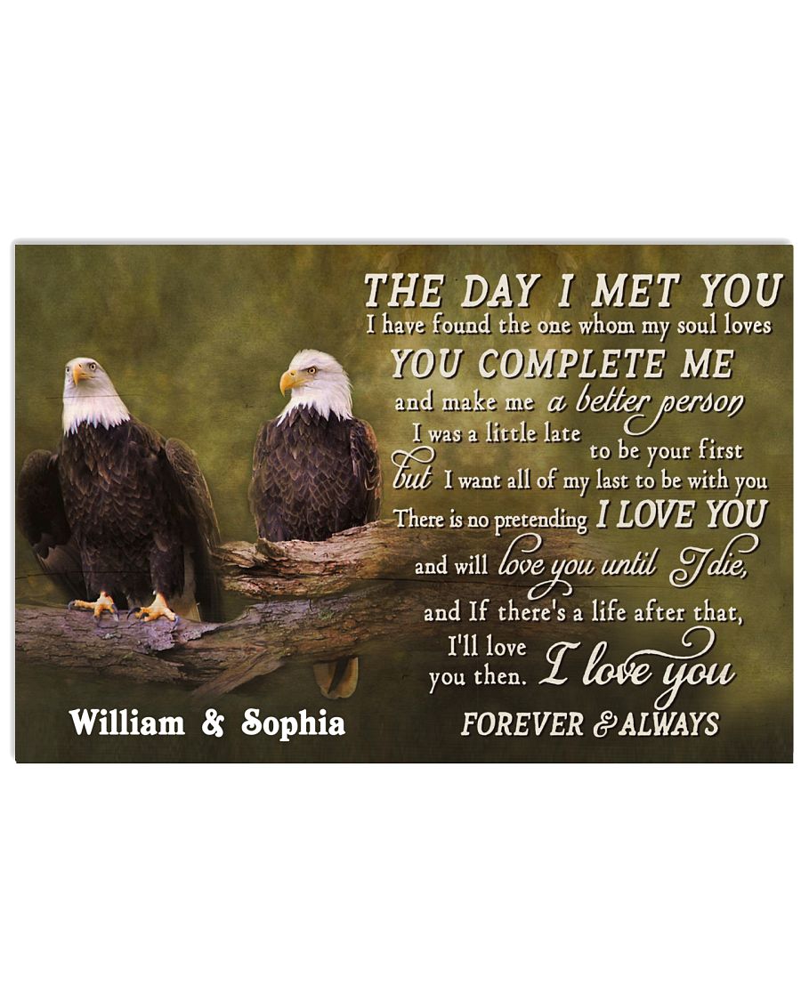 Eagles The day I met you custom name poster