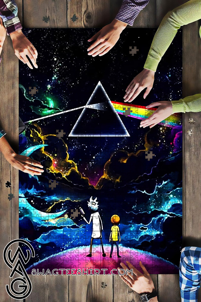 Pink floyd the dark side of the moon rick and morty jigsaw puzzle – maria