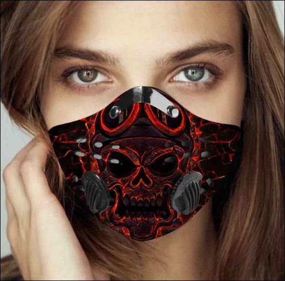 Motor skull filter activated carbon face mask – dnstyles