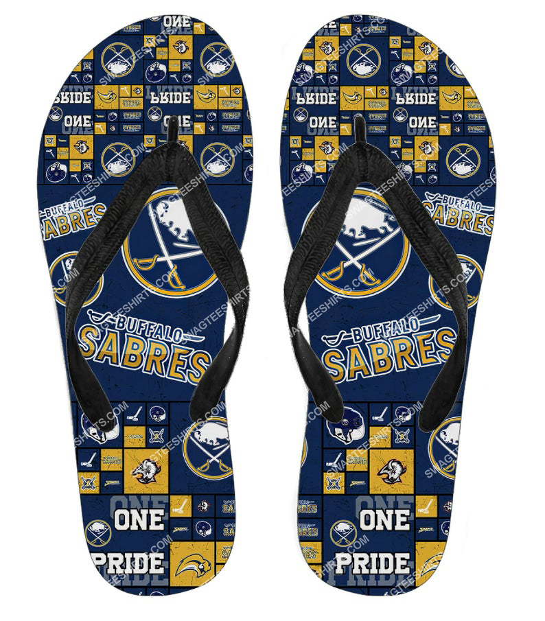 [special edition] the buffalo sabres team all over print flip flops – maria