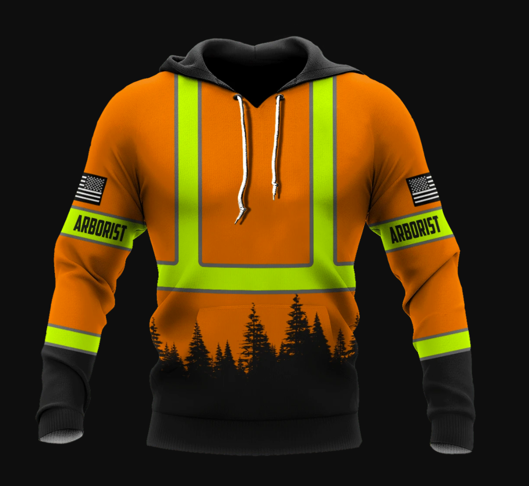 Arborist just the tip i promise all over printed 3D hoodie 1