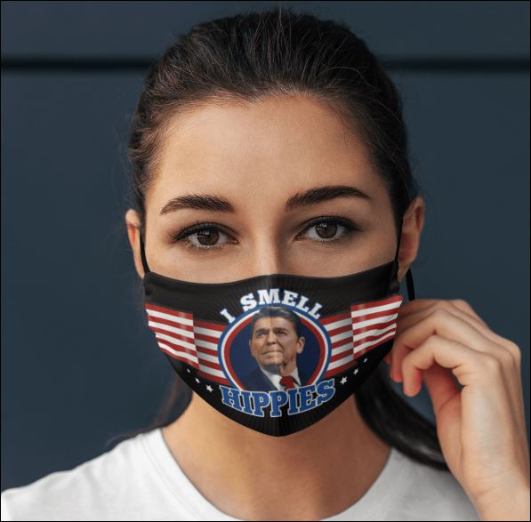 Ronald Reagan i smell hippies face mask
